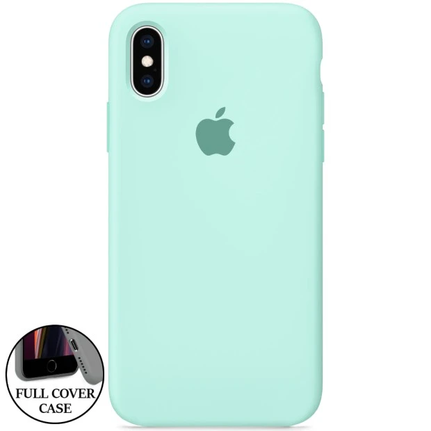 Силикон Original Round Case Apple iPhone X / XS (21) Turqouise