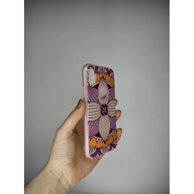 Силикон Glitter Apple iPhone X / XS (Lily)