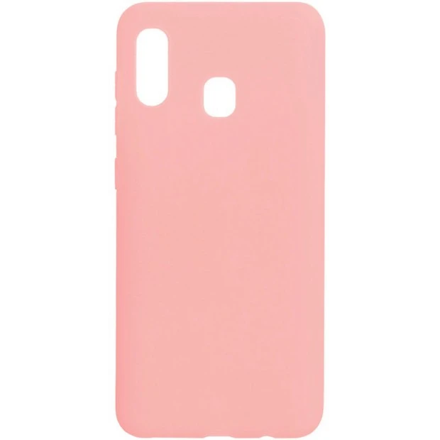 Силіконовий чохол iNavi Color для Samsung Galaxy A20  /  A30 (2019) (Рожевий)