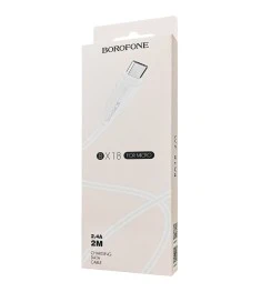 USB-кабель Borofone BX18 (2m) (MicroUSB)