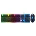 Клавиатура T-Wolf TF230 LED + Мышь (Чёрный-белый) Клавиатура T-Wolf TF230 LED + Мышь (Чёрный-белый)
