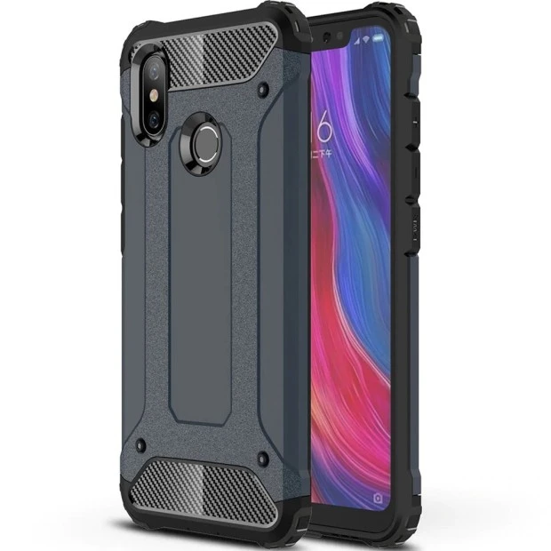 Чехол Armor Case Xiaomi Redmi Note 6 / Note 6 Pro (тёмно-синий)