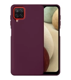 Силикон Original 360 Case Samsung Galaxy A12 (2020) (Бордовый)