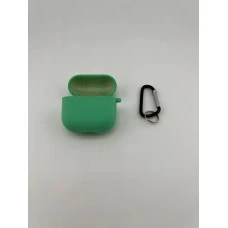 Чохол для навушників Full Silicone Case with Microfiber Apple AirPods 4 (49) Аквамарин
