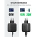 СЗП-адаптер UGREEN CD216 66W QC4.0 (2Type-C) (Чорний)