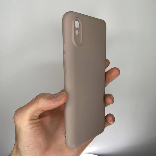Силіконовий чохол Original 360 Case для Xiaomi Redmi 9A (ShutCam) (Темно-пудровий)