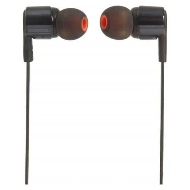 Проводные наушники-гарнитура вакуумные JBL T210 (Чёрный)