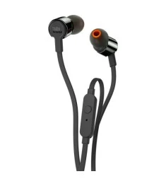 Проводные наушники-гарнитура вакуумные JBL T210 (Чёрный)