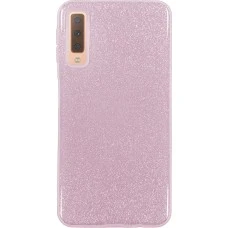 Силикон Glitter Samsung Galaxy A7 (2018) A750 (розовый)