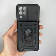 Чохол Ring Serge Armor Case для Samsung Galaxy M53 5G (ShutCam) (Чорний)