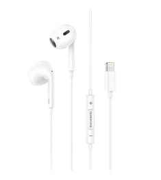 Wired earphones-headset Borofone BM30 Max (Lightning) (White)
