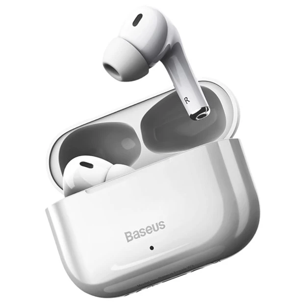 Беспроводные наушники-гарнитура вакуумные Baseus Bowie Encok W3 (White)