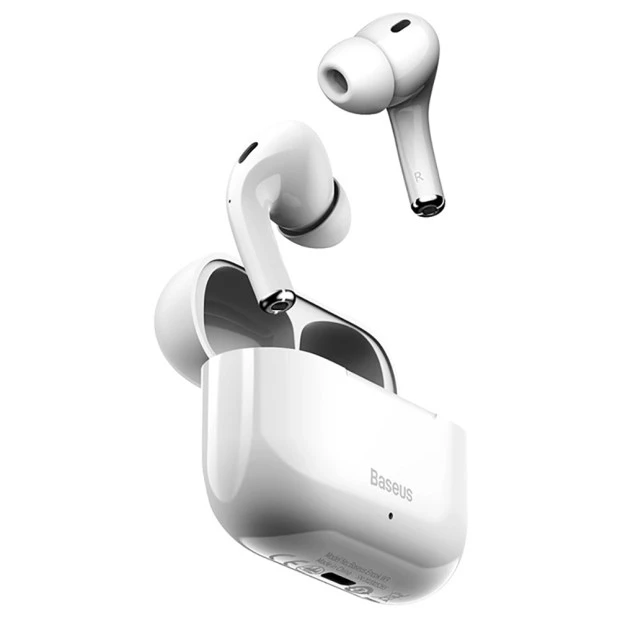 Беспроводные наушники-гарнитура вакуумные Baseus Bowie Encok W3 (White)