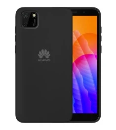 Силіконовий оригінальний 360-чохол Logo для Huawei Y5P (Чорний)
