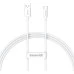USB-кабель Baseus Superior 100W (1m) (Type-C) (Белый) CAYS001302 USB-кабель Baseus Superior 100W (1m) (Type-C) (Белый) CAYS001302
