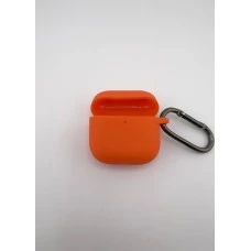 Чохол для навушників Full Silicone Case Apple AirPods 4 (18) Помаранчевий