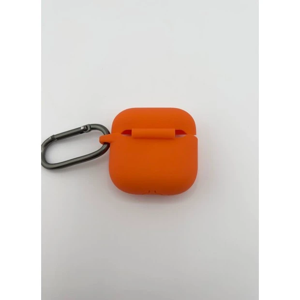 Чехол для наушников Full Silicone Case Apple AirPods 4 (18) Orange