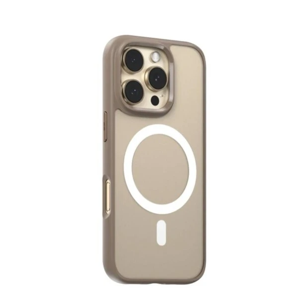 Накладка Blueo Skin Friendly Anti-Drop with MagSafe Apple iPhone 16 Pro Max (Gold)