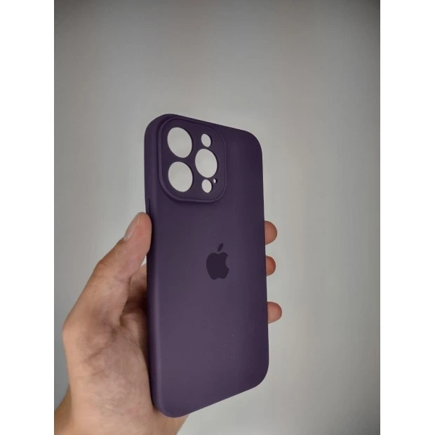 Силіконовий Original Square RoundCam Apple iPhone 14 Pro Max (Баклажан)