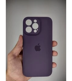 Силіконовий Original Square RoundCam Apple iPhone 14 Pro Max (Баклажан)
