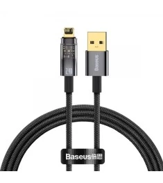 USB-кабель Baseus Explorer Auto Power-Off 2.4A (1м) (Lightning) (Чорний) CATS000..
