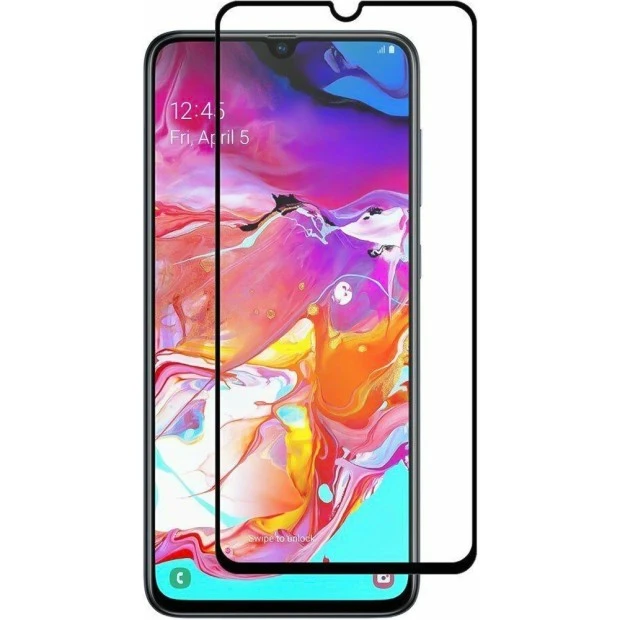 Стекло 5D Ceramic Samsung Galaxy A70 (2019) / A70S (2020) Black