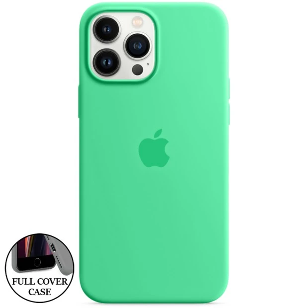 Силіконовий чохол Original Round Case для Apple iPhone 13 Pro Max (49) Аквамарин