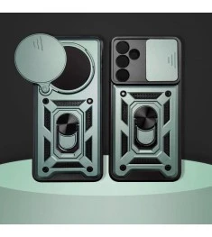 Броньований чохол Ring Serge Armor Case для Samsung Galaxy A26 (ShutCam) (Зелени..