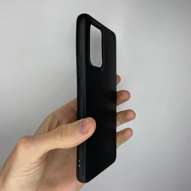 Силіконовий графітовий чохол для Samsung Galaxy A53 (чорний)
