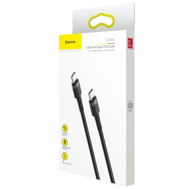 USB-кабель Baseus Cafule Special Edition PD 2.0 60W (1m) (Type-C) (Белый) CATKLF-GG1