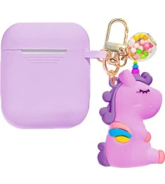 Футляр для наушников Slim Case Apple AirPods Kids (Purple Unicorn)