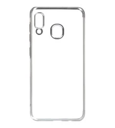 Силикон UMKU Line Samsung Galaxy A30 (2019) (серебрянный)