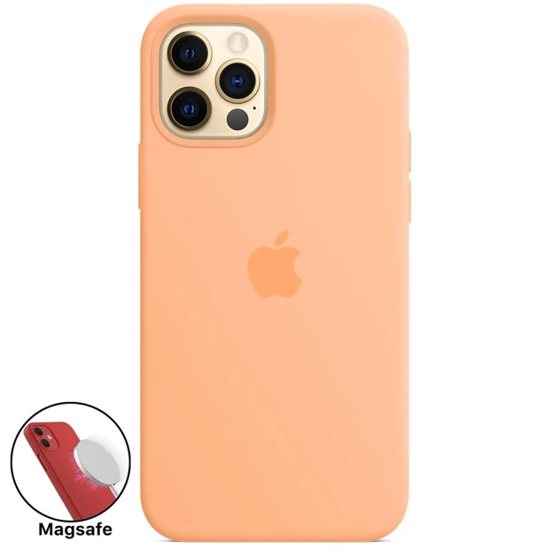 Силикон Original MagSafe Case Apple iPhone 12 / 12 Pro (Cantaloupe)