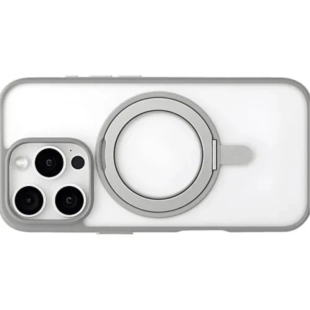 Накладка Blueo Crystal 360 Rotatable Stand with MagSafe Apple iPhone 15 Pro (Transparent) BL038