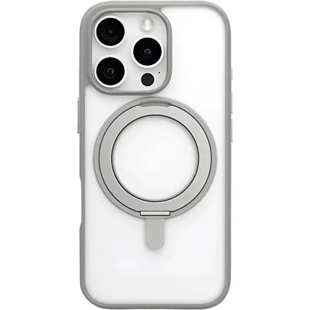 Накладка Blueo Crystal 360 Rotatable Stand with MagSafe Apple iPhone 15 Pro (Transparent) BL038