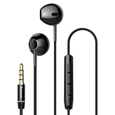 Проводные наушники-гарнитура вкладыши Baseus Encok H06 NGH06-01 (Чёрный)