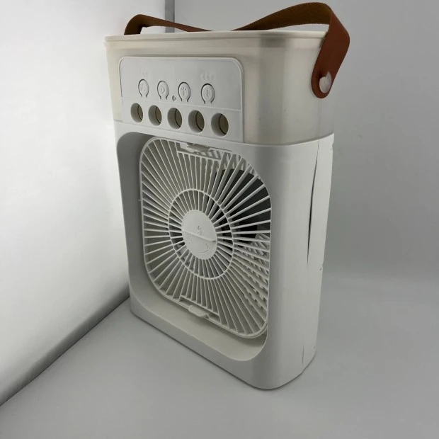 Настольный вентилятор-увлажнитель Mini Cooling Fan LED (Белый) (Уценка) (3 Категория)