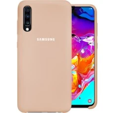 Силикон Original Case Samsung Galaxy A70 (2019) (Пудровый)