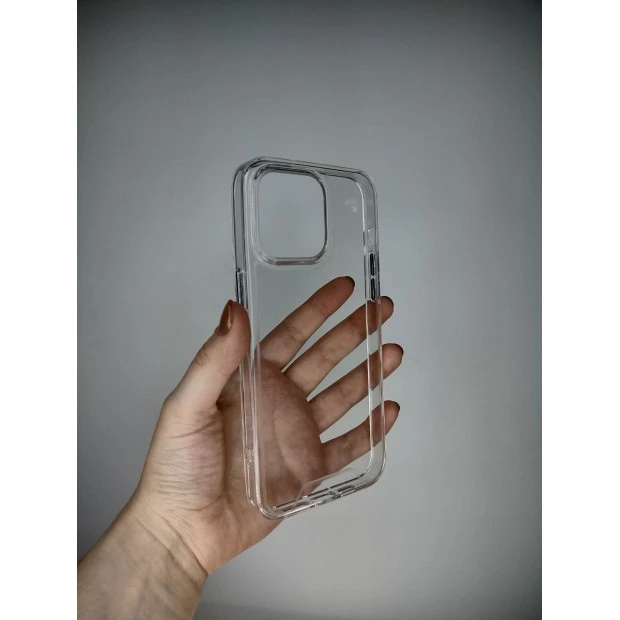 Силіконовий чохол Space Case для Apple iPhone 15 Pro Max (Прозорий)