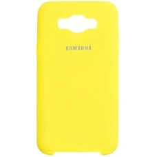 Силиконовый чехол Original Case Samsung Galaxy J7 (2016) J710 (Жёлтый)