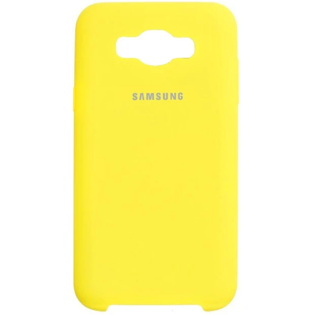 Силиконовый чехол Original Case Samsung Galaxy J7 (2016) J710 (Жёлтый)