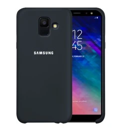 Силикон Original Case HQ Samsung Galaxy A6 (2018) A600 (Тёмно-серый)