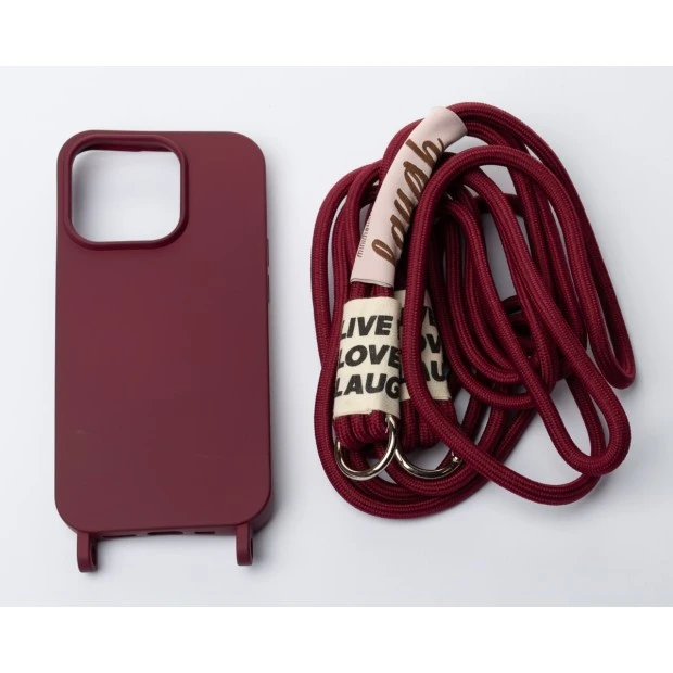 Cord Case Cover для Apple iPhone 14 Pro Max (Бордовий)