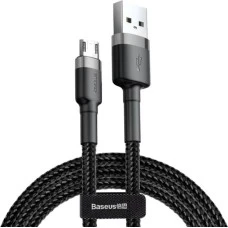 USB-кабель Baseus Cafule Special Edition 2A (3m) (MicroUSB) (Чорний / Сірий) CAMKLF-HG1