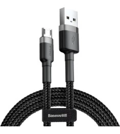 USB-кабель Baseus Cafule Special Edition 2A (3m) (MicroUSB) (Чорний / Сірий) CAM..