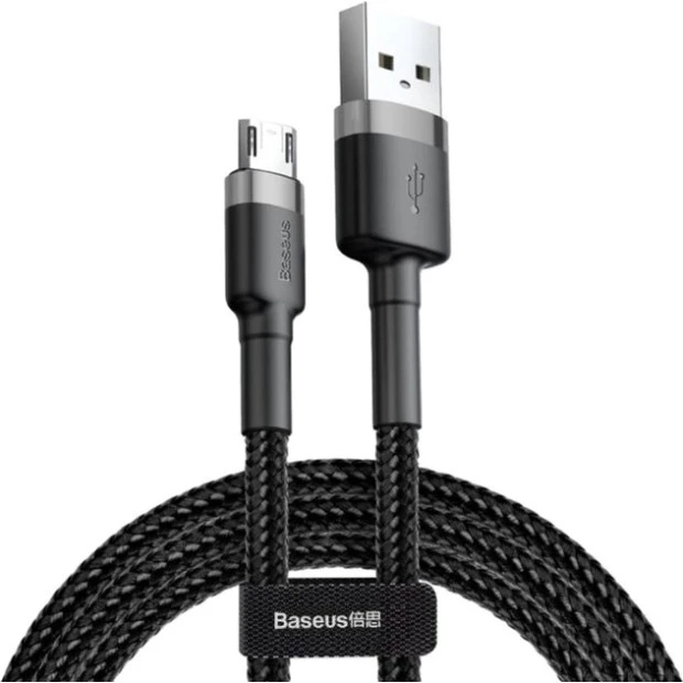 USB-кабель Baseus Cafule Special Edition 2A (3m) (MicroUSB) (Чорний / Сірий) CAMKLF-HG1