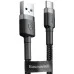 USB-кабель Baseus Cafule Special Edition 2A (3m) (MicroUSB) (Чорний / Сірий) CAMKLF-HG1 USB-кабель Baseus Cafule Special Edition 2A (3m) (MicroUSB) (Чорний / Сірий) CAMKLF-HG1