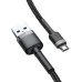 USB-кабель Baseus Cafule Special Edition 2A (3m) (MicroUSB) (Чорний / Сірий) CAMKLF-HG1 USB-кабель Baseus Cafule Special Edition 2A (3m) (MicroUSB) (Чорний / Сірий) CAMKLF-HG1