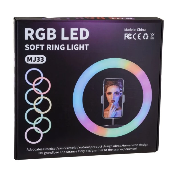 Набір для зйомки LED-лампа MJ-33 (33 см) RGB (Чорний)