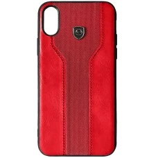 Силикон iPefet Ferrari Apple iPhone XS Max (Красный)